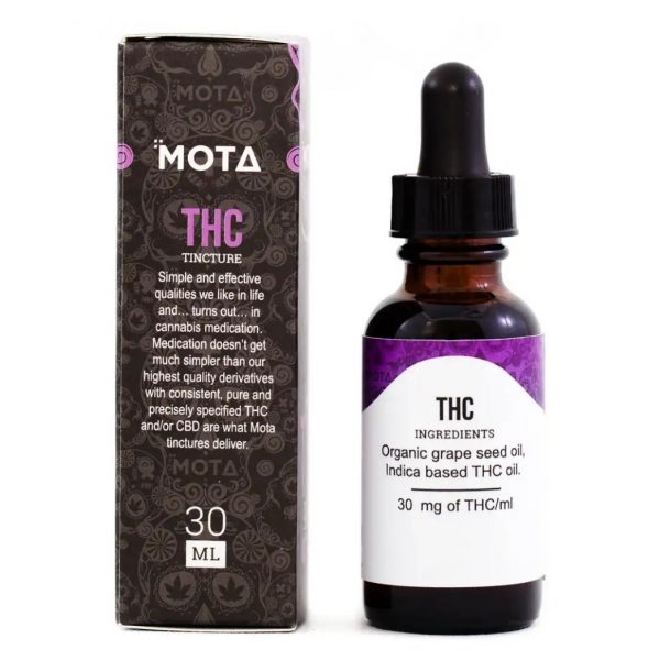 medical cannabis medical marijuana products Mota THC Indica Tincture Back