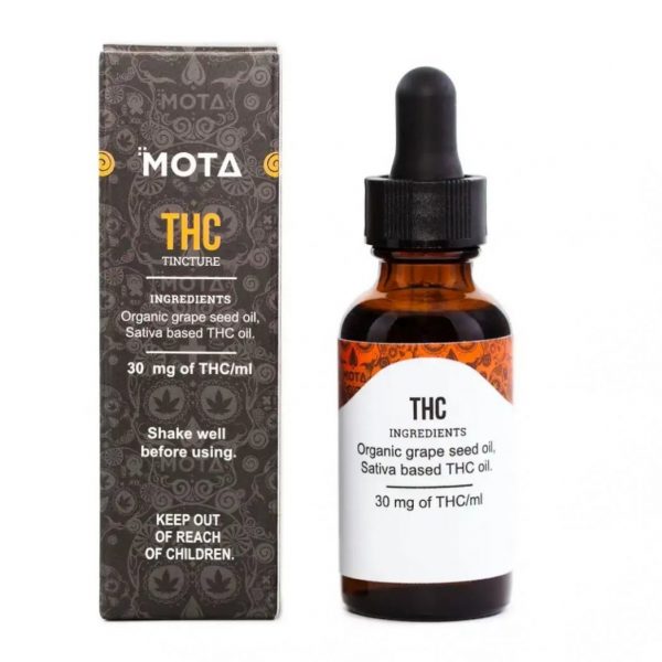 medical cannabis medical marijuana products Mota THC Sativa Tincture Back
