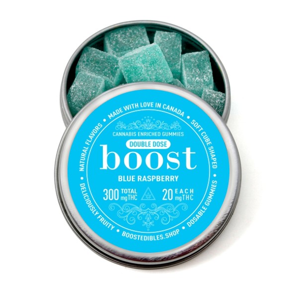 Boost THC Blue Raspberry Gummies - Distillate