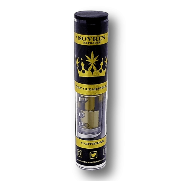 Sovrin Extracts Cartridges - THC Distillate - 90.3% THC - Organic strain specific terpenes - 510 Thread - .8ml of THC