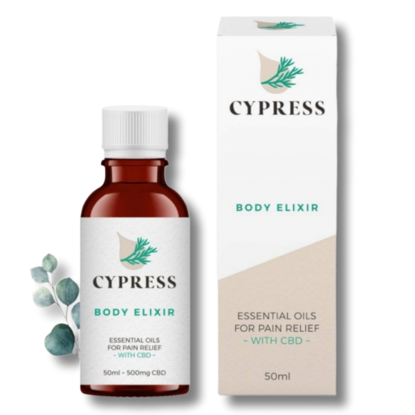 Body Elixir Pain Relief - 500mg CBD - Cypress