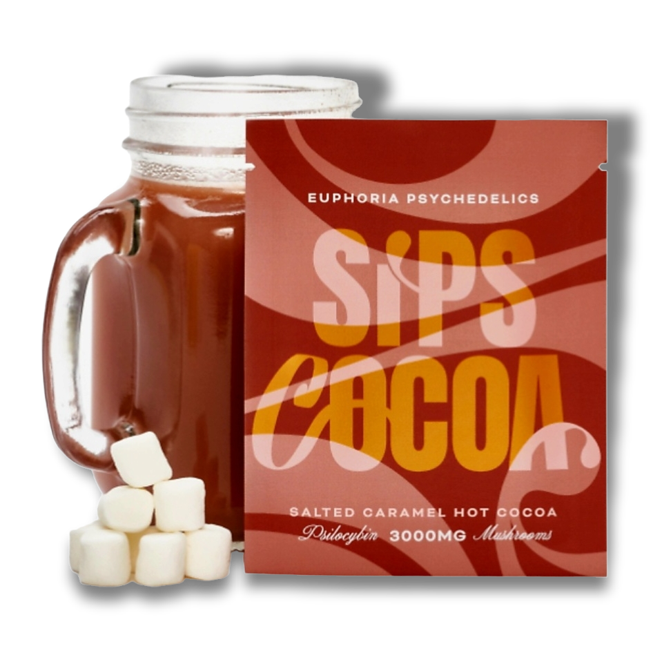 Euphoria Psychedelics – Salted Hot Chocolate Sips - 1000mg & 3000 mg Psilocybin