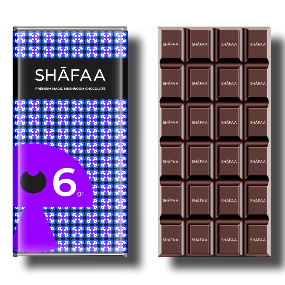 Shafaa Premium Psilocybin Chocolate Bar - 6 Grams - VEGAN