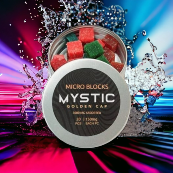 Mystic Sour Micro Blocks - 3000mg - Assorted Flavours - Psilocybin