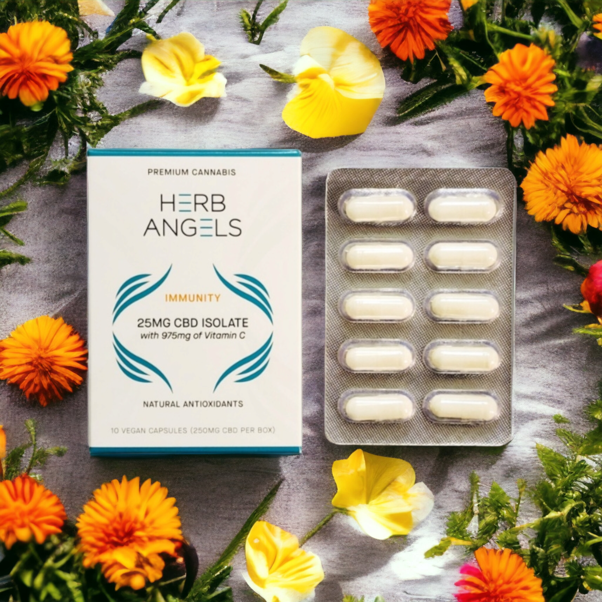 Herb Angels Immunity Booster Capsules - CBD