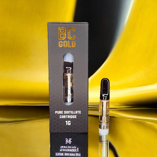 BC Gold Premium Distillate Vape Cartridges - 1 Gram