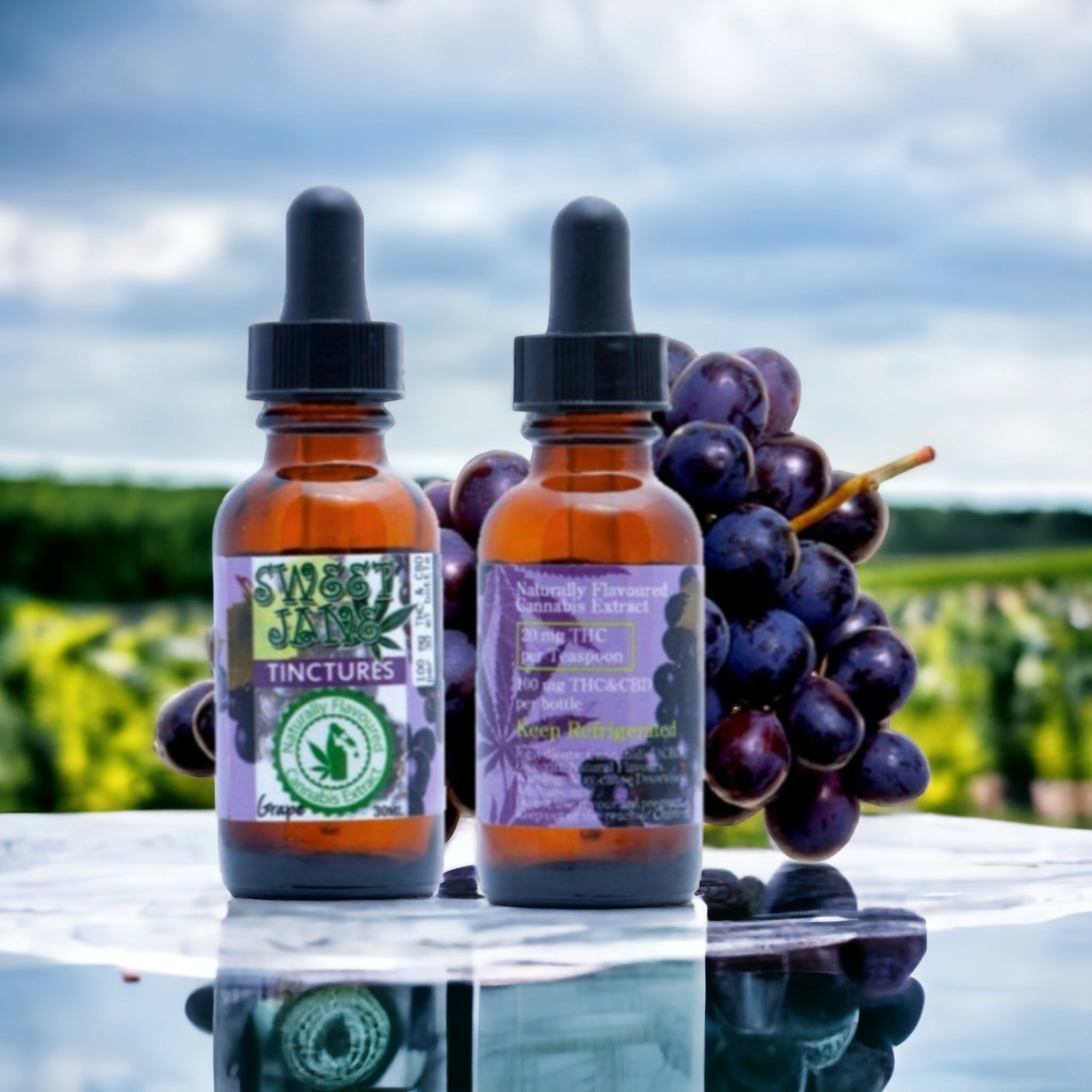 Sweet Jane THC and CBD Grape Flavoured Tincture - 420 mg