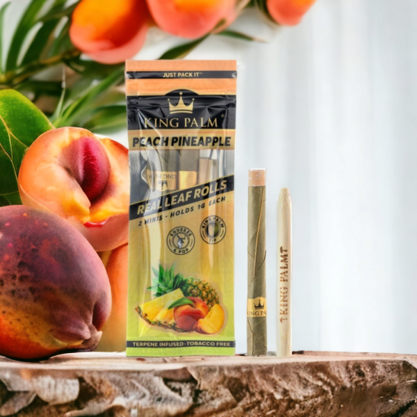 King Palm Peach Pineapple Fusion flavour Leaf Tubes - 2pk